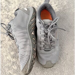 Merrell Gray Mesh Sneakers Wild Dove Hiking Shoe Women's Size 8